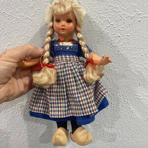 Vintage Dovina Dutch Rotterdam Holland doll with articulating joints.